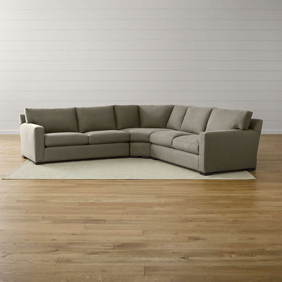 Axis II Low Back Sectional Sofa + Reviews Crate and Barrel