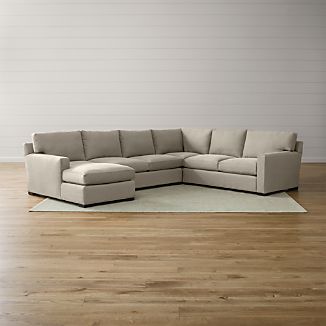 Corner Sofas Crate And Barrel Axis Ii 4 Piece Sectional Sofa