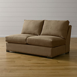 Axis Ii Brown Armless Sleeper Sofa Reviews Crate And Barrel Axis Ii Armless Full Sleeper Sofa With Air Mattress
