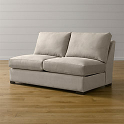 Axis Ii Brown Armless Sleeper Sofa Reviews Crate And Barrel Axis Ii Armless Loveseat
