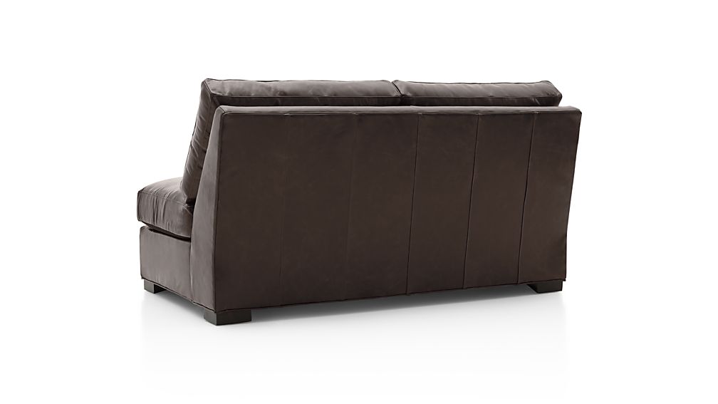 Axis II Leather Armless Full Sleeper Sofa with Air Mattress Crate and