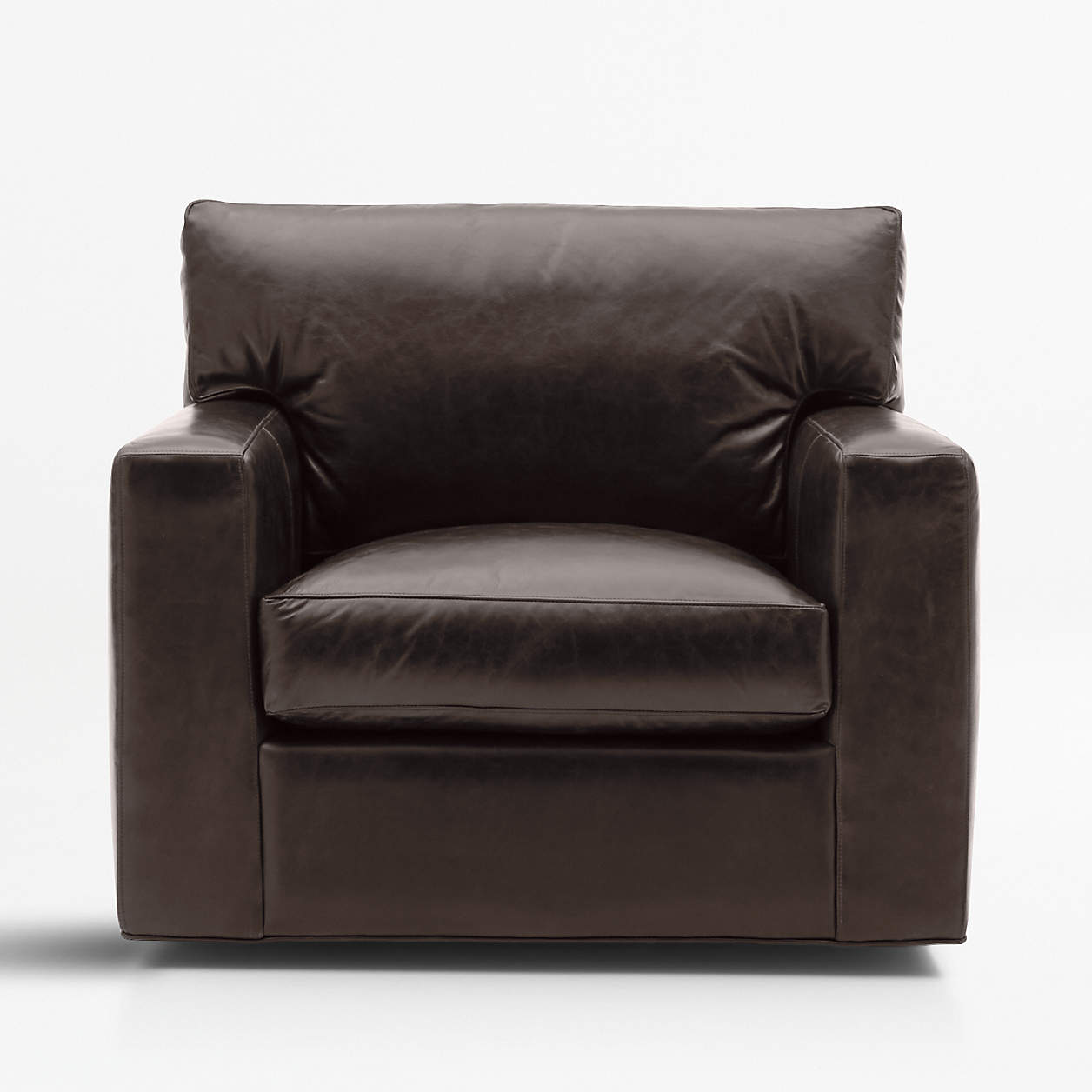 Axis II Leather Swivel Chair Crate and Barrel
