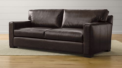 Axis II Leather 2-Seat Queen Sleeper Sofa with Air Mattress