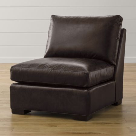Axis Ii Leather Armless Chair Crate And Barrel