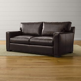 Axis II Leather Full Sleeper Sofa with Air Mattress
