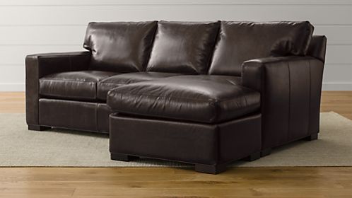 Axis II Leather Right Arm Queen Sleeper Lounger with Air Mattress