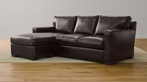 Axis II Leather Left Arm Queen Sleeper Lounger with Air Mattress