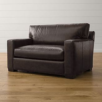Axis II Leather Twin Sleeper Sofa with Air Mattress