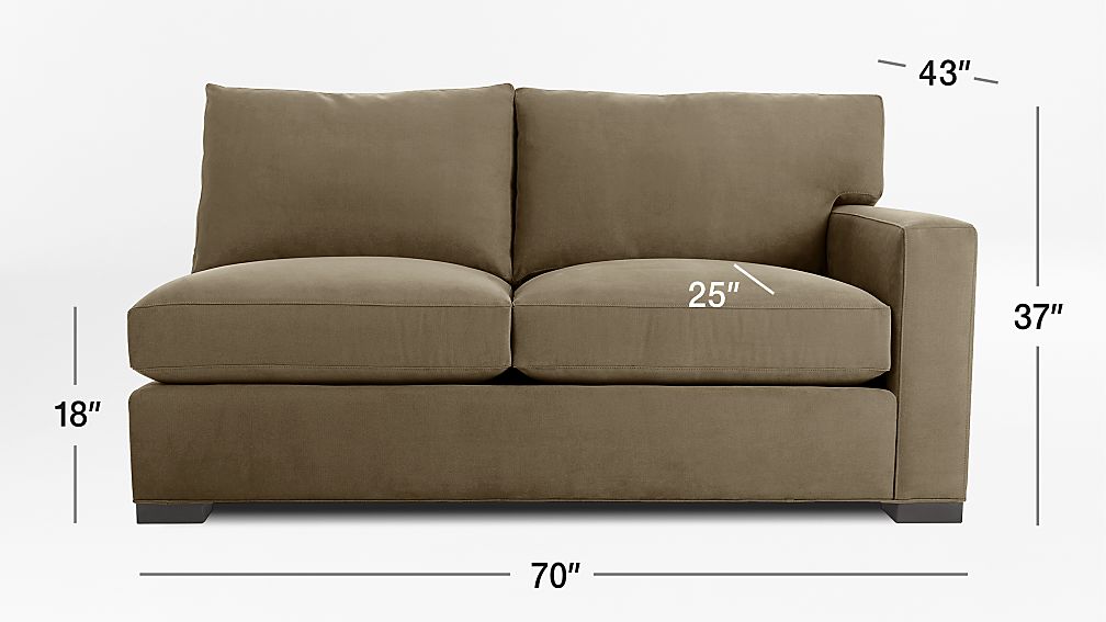 Axis Ii Right Arm Full Sleeper Sofa Reviews Crate And Barrel Tap To Zoom Image With Dimension For Axis Ii Right Arm Full Sleeper Sofa