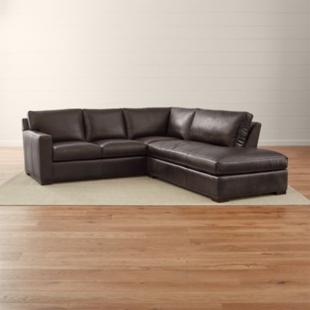 Sectional sofa brown