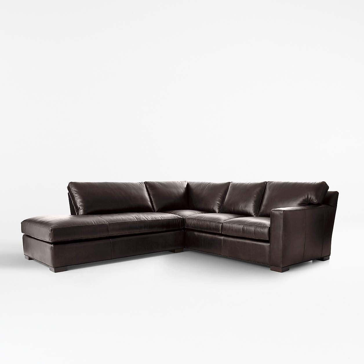Axis II 2Piece Leather Sectional Crate and Barrel