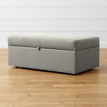 Axis Ii Storage Ottoman With Tray And Casters Reviews Crate