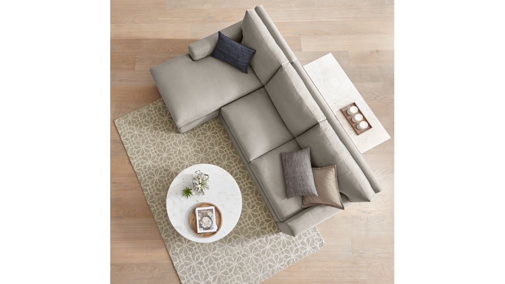 Axis II 2Piece Sectional Couch + Reviews Crate and Barrel