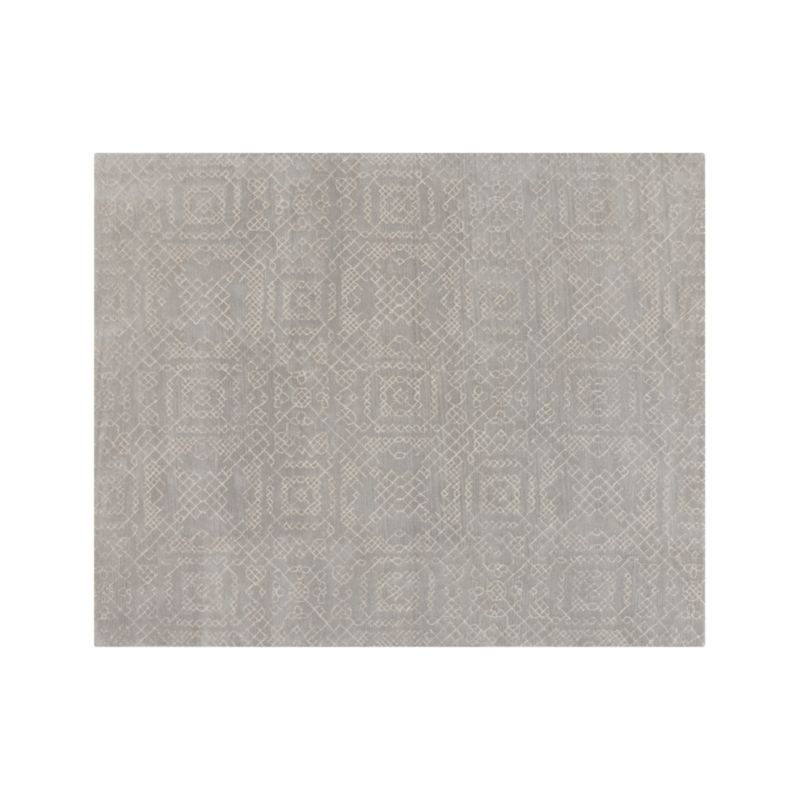Azulejo Grey Moroccan Style Rug 8'x10' + Reviews Crate and Barrel