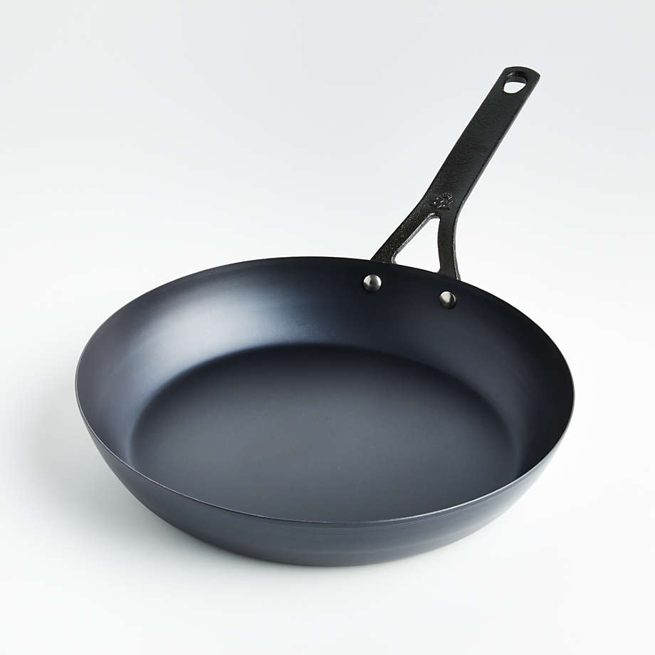 BK Pure Black Steel 12" Frying Pan + Reviews Crate and Barrel