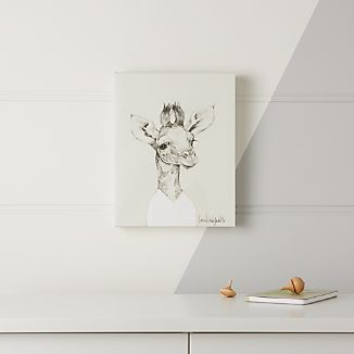 Giraffe Nursery Decor Crate And Barrel Baby Giraffe Wall Art