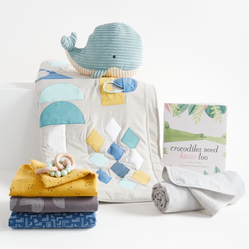 Dreamy Blue Baby Shower Gift Set Crate and Barrel Canada