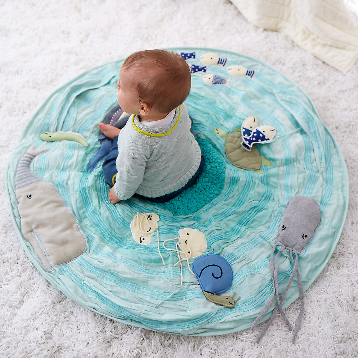 ocean tummy time mat