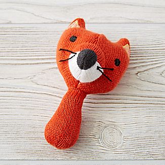Fox Nursery Decor Crate And Barrel Little Fox Rattle