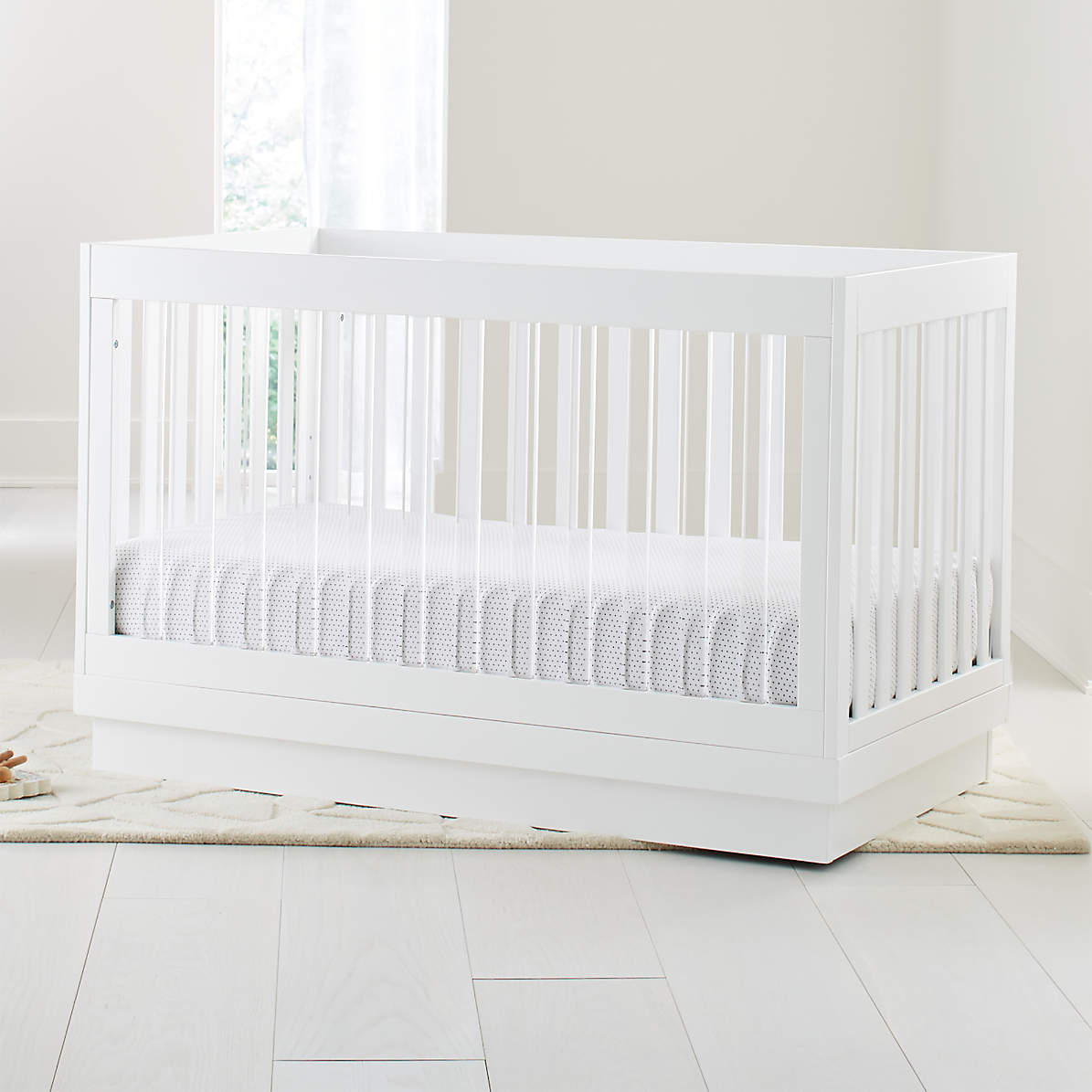 Babyletto Harlow Acrylic and White 3-in 