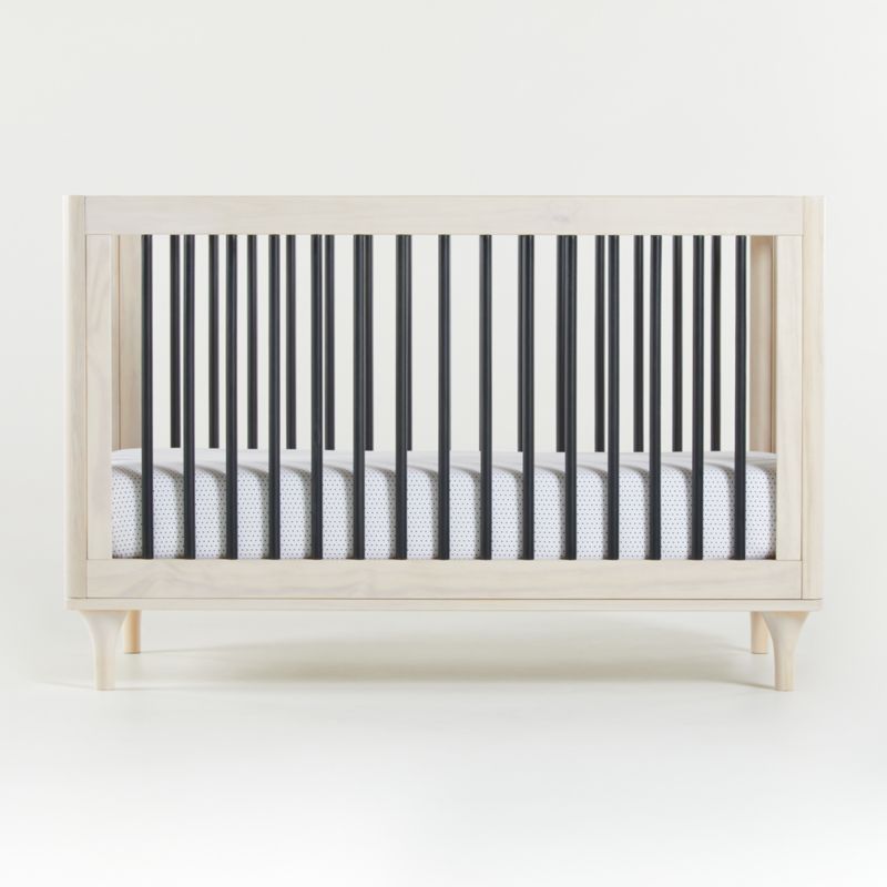 babyletto lolly white & natural 3 in 1 convertible crib