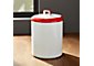 Baker Red and White Kitchen Canister Medium