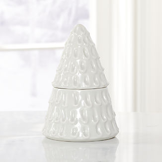Balsam and Cedar Ceramic Tree Candle