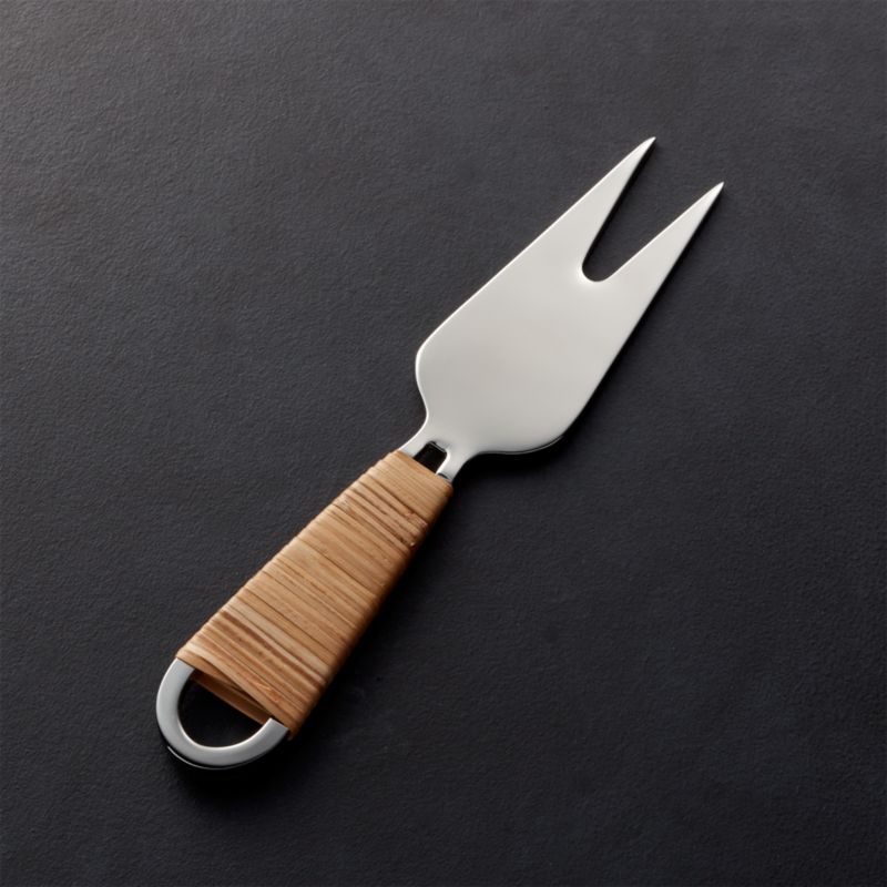 BambooWrapped Soft Cheese Knife + Reviews Crate and Barrel