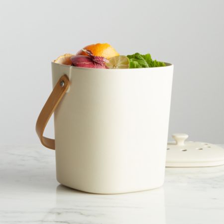 Bamboozle White Composter Crate And Barrel Canada