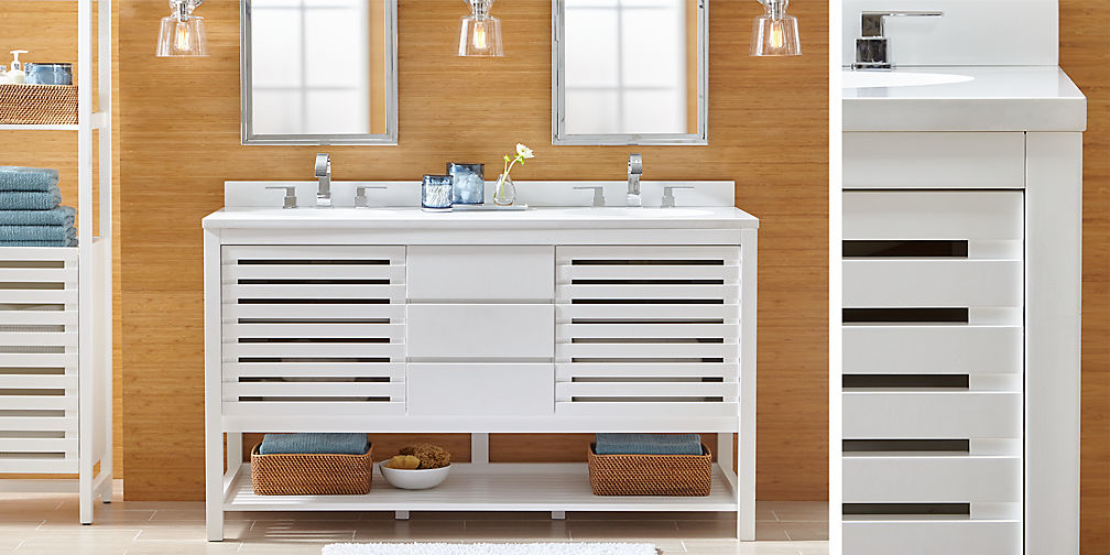 crate and barrel bathroom sink