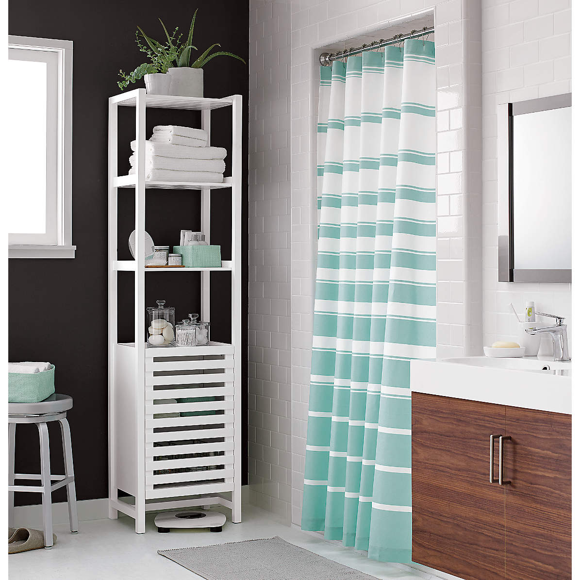 bathroom towel shelf ideas