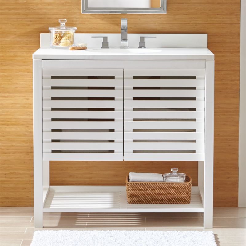 banya single vanity set + reviews | crate and barrel