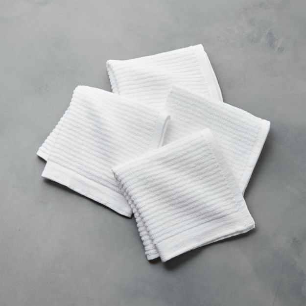 Bar Mop Dish Cloths, Set of 4 + Reviews | Crate and Barrel