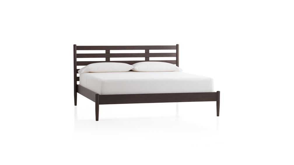 Barnes Smoke Brown King Bed in Beds & Headboards + Reviews Crate and