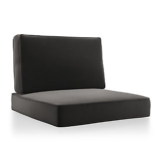 Outdoor Furniture Cushions Crate And Barrel Barra Charcoal Sunbrella Lounge Chair Cushions
