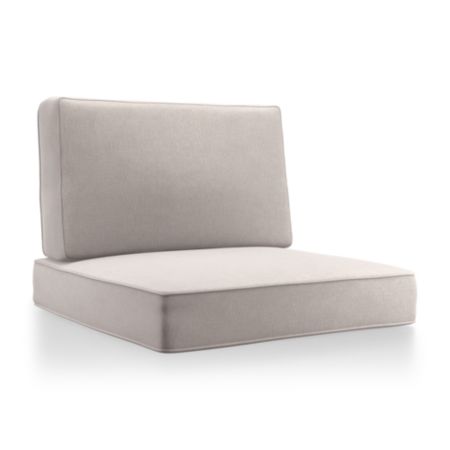 Barra Silver Sunbrella Lounge Chair Cushions Crate And Barrel