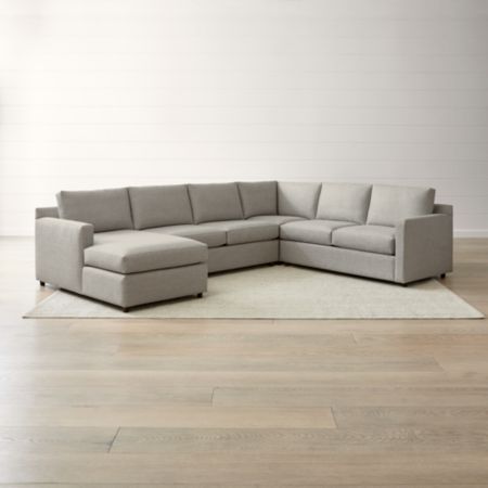 Sectional Sofas Crate And Barrel Barrett Sectional Sofa