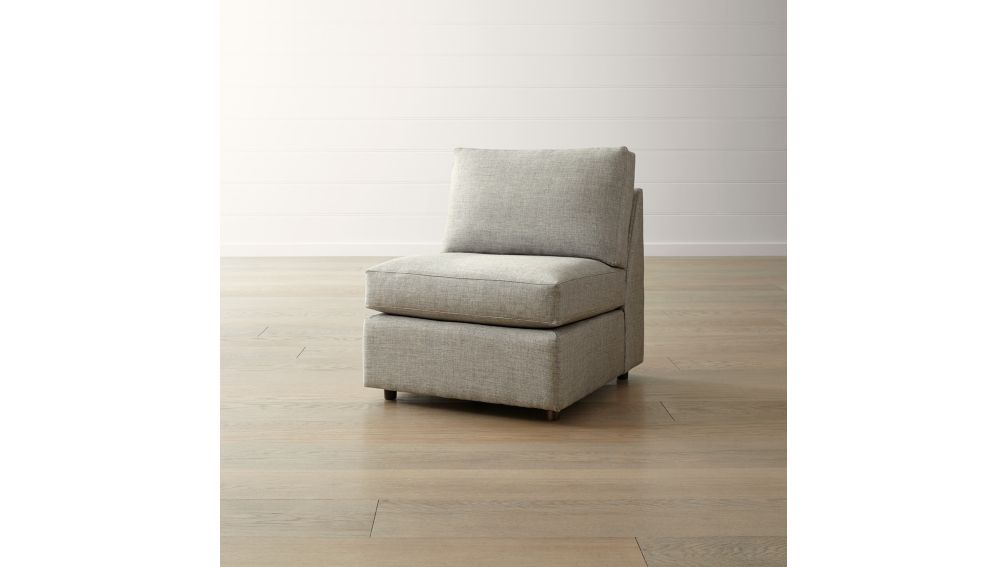 Barrett Armless Chair + Reviews Crate and Barrel