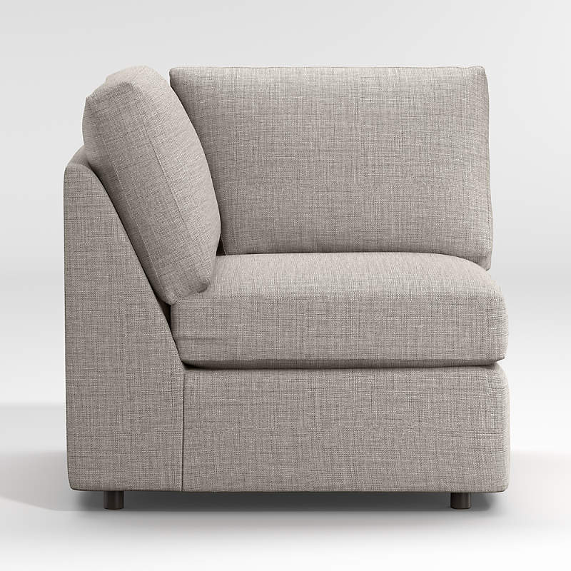 Barret Grey Corner Chair Reviews Crate And Barrel