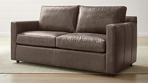 Sofa Beds And Sleeper Sofas Crate Barrel Barrett Leather Full Sleeper