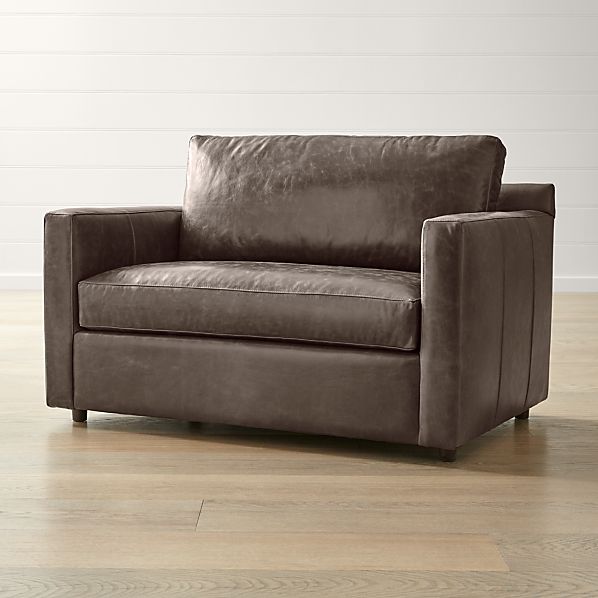 Barrett Leather Track Arm Chair And A Half Reviews Crate And