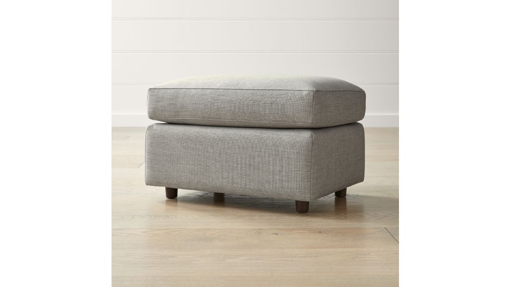 Barrett Ottoman + Reviews Crate and Barrel