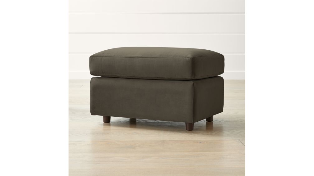 Barrett Ottoman + Reviews Crate and Barrel