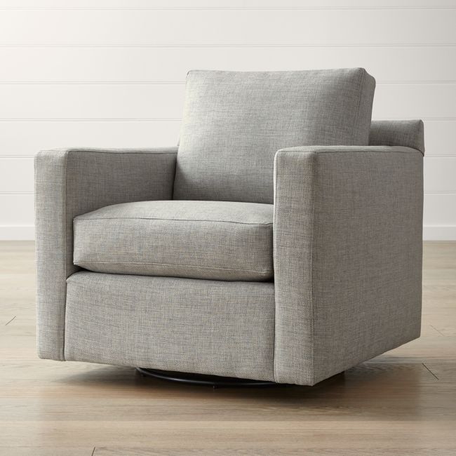 Online Designer Living Room Barrett Track Arm Swivel Chair