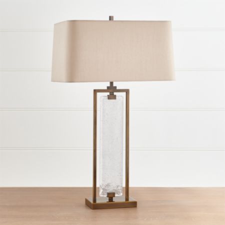 Barton Glass And Metal Table Lamp Reviews Crate And Barrel