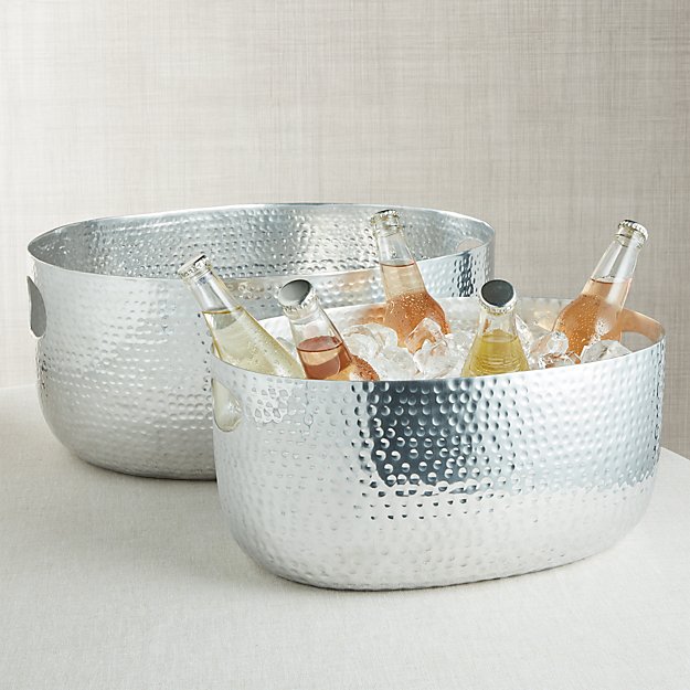 Bash Silver Beverage Tub Crate and Barrel