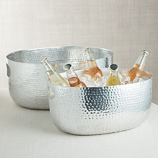 Bash Silver Beverage Tub
