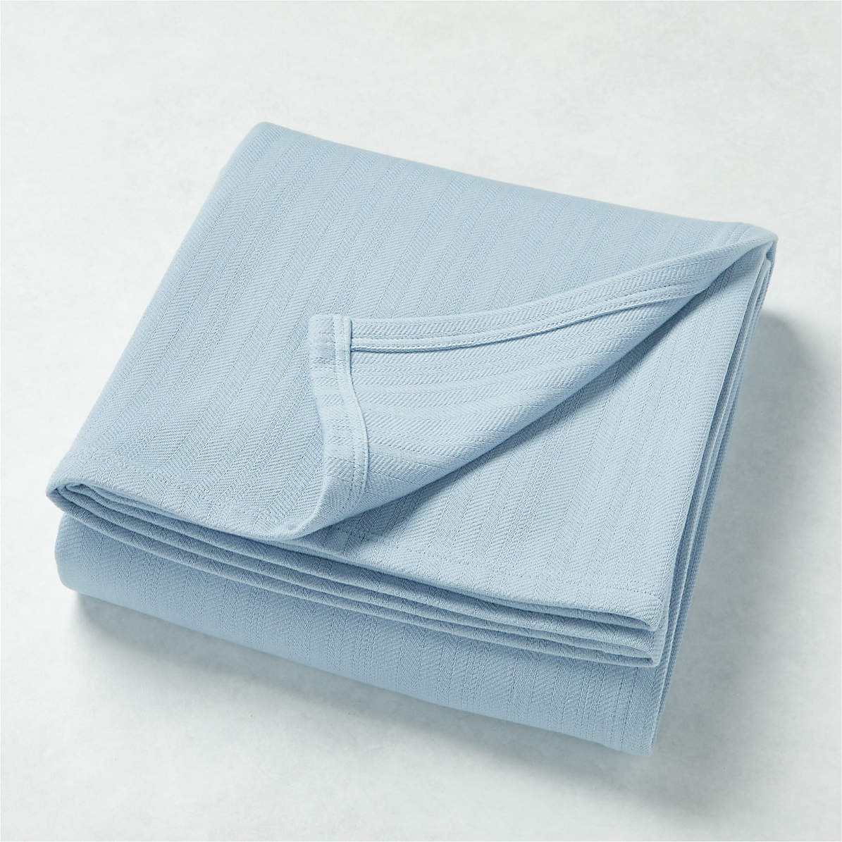 Basic Blue Twin Bed Blanket Reviews Crate And Barrel