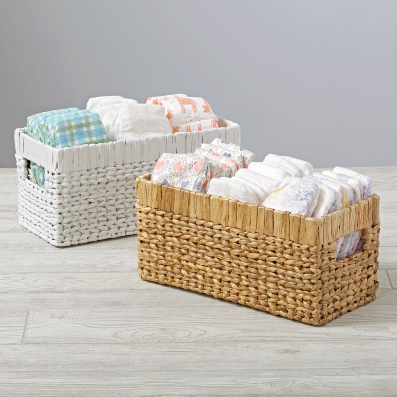 Wicker Small Changing Table Basket 