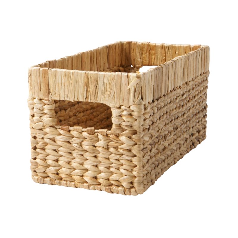 small rattan storage baskets